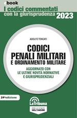 Codici penali militari e ordinamento militare