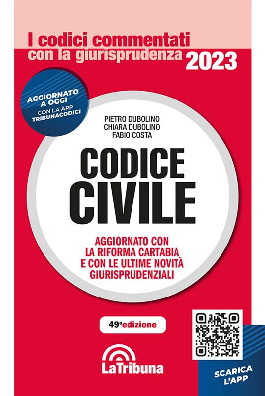 Codice civile - Pietro Dubolino,Chiara Dubolino,Fabio Costa - copertina