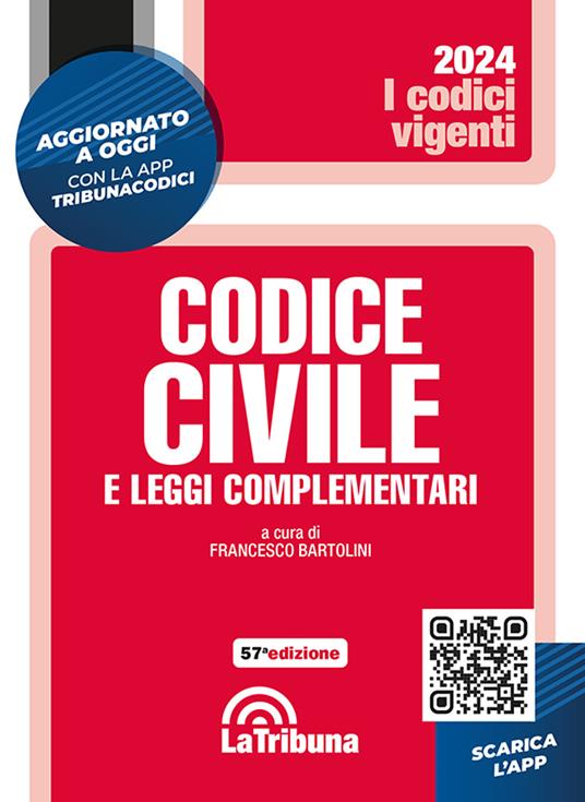 Codice civile e leggi complementari. Con App Tribunacodici - copertina