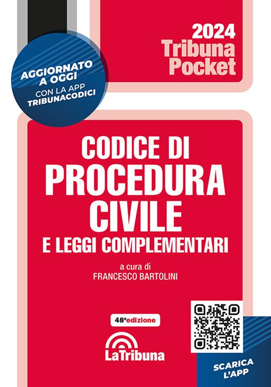 Codice di procedura civile e leggi complementari. Con App Tribunacodici - copertina