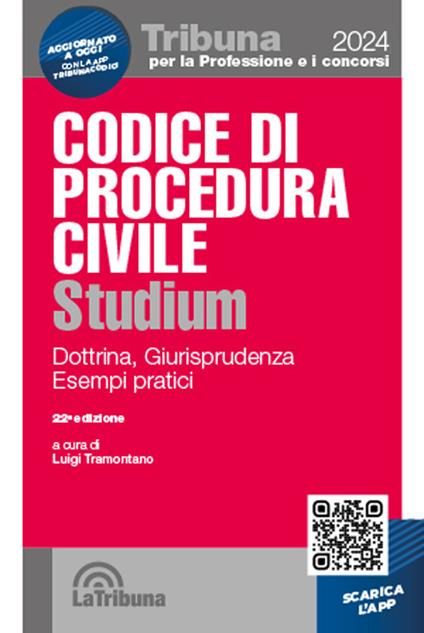 Codice di procedura civile Studium. Dottrina, giurisprudenza, schemi, esempi pratici. Con App Tribunacodici - copertina