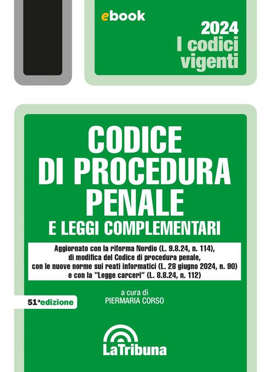 Codice di procedura penale e leggi complementari - Piermaria Corso - ebook