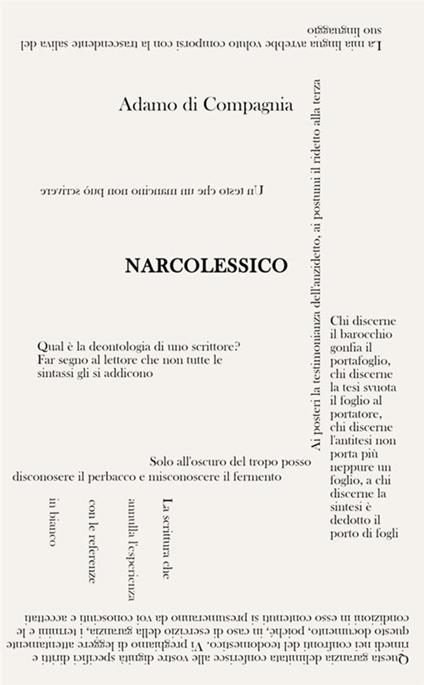 Narcolessico - Adamo Di Compagnia - copertina