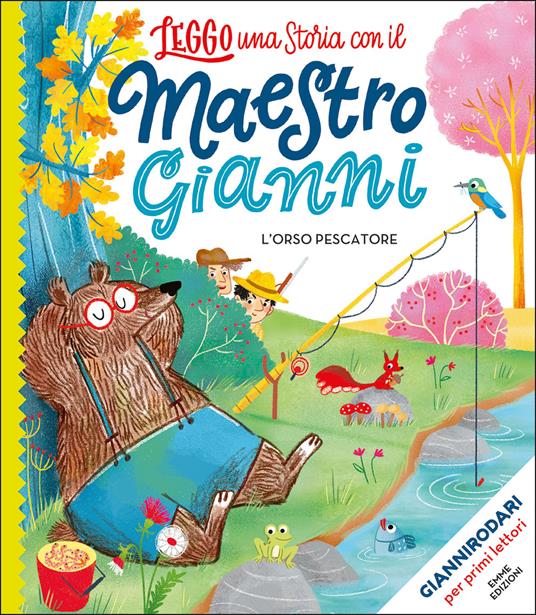 L' orso pescatore. Stampatello maiuscolo. Ediz. a colori - Gianni Rodari - copertina