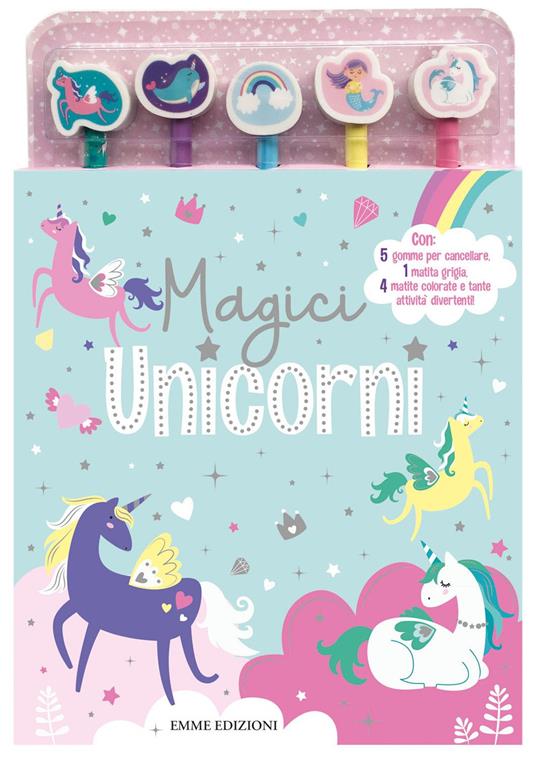 Set di gomme per cancellare sagomate - Unicorno