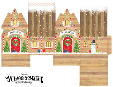 Il villaggio di Natale. Le casette dell'Avvento. Ediz. a colori. Con colla. Con 25 edifici da costruire. Con matita - 2