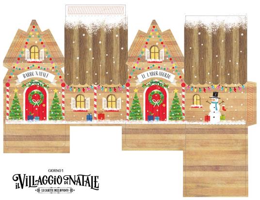 Il villaggio di Natale. Le casette dell'Avvento. Ediz. a colori. Con colla. Con 25 edifici da costruire. Con matita - 2