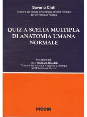 Quiz a scelta multipla di anatomia umana normale - Saverio Cinti - copertina