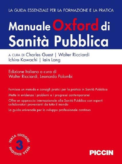 Manuale Oxford di sanità pubblica. La guida essenziale per la formazione e la pratica - copertina