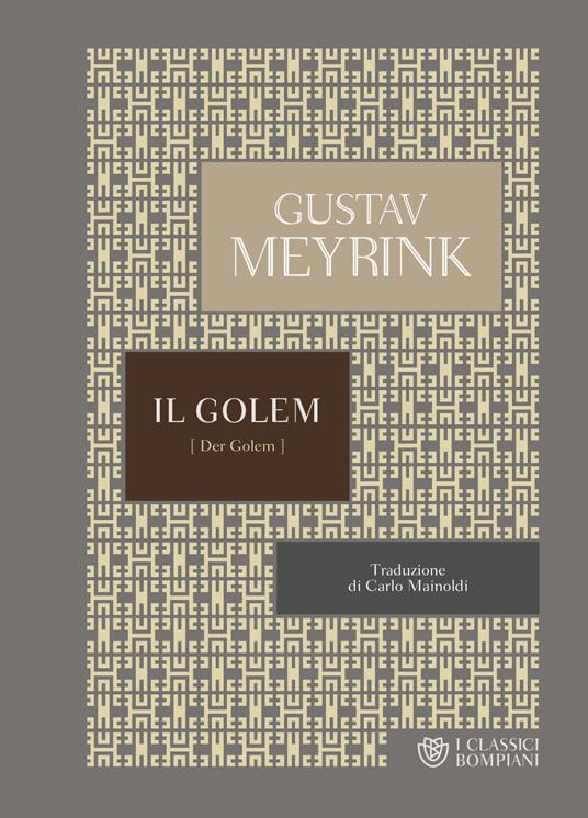 Il Golem - Gustav Meyrink - copertina