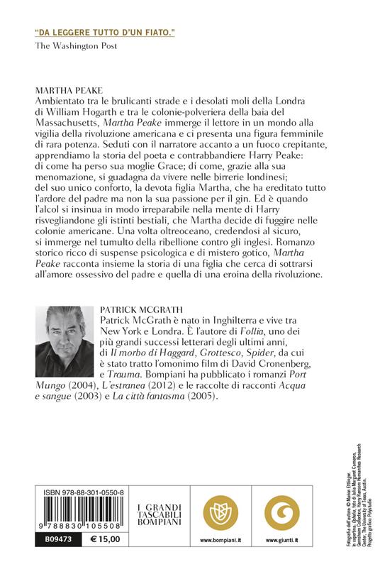 Martha Peake - Patrick McGrath - Libro - Bompiani - Tascabili narrativa