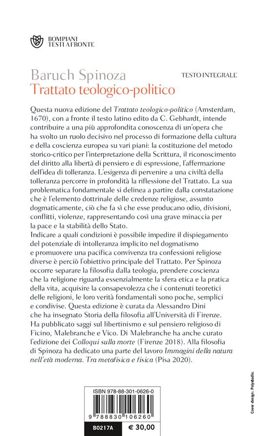 Trattato teologico-politico. Testo latino a fronte - Baruch Spinoza - 2