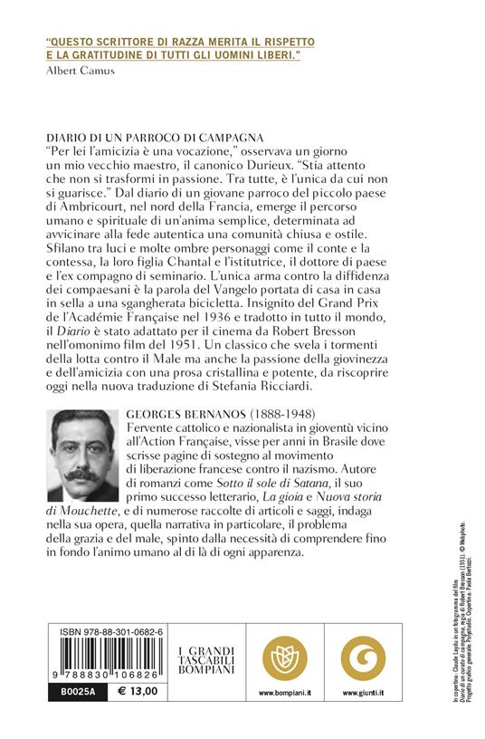 Diario di un parroco di campagna - Georges Bernanos - Libro - Bompiani -  Tascabili narrativa | IBS