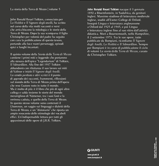 La strada perduta ed altri scritti. La storia della Terra di mezzo. Vol. 5 - John R. R. Tolkien - 2