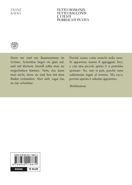 Tutti i romanzi, tutti i racconti e i testi pubblicati in vita. Testo tedesco a fronte - Franz Kafka - 3