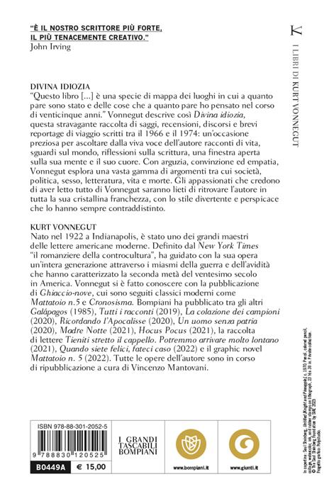 Divina idiozia. Pensare l'impensabile, dire l'indicibile - Kurt Vonnegut - 2