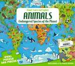 Animals of the world. Endangered species. Ediz. a colori. Con puzzle