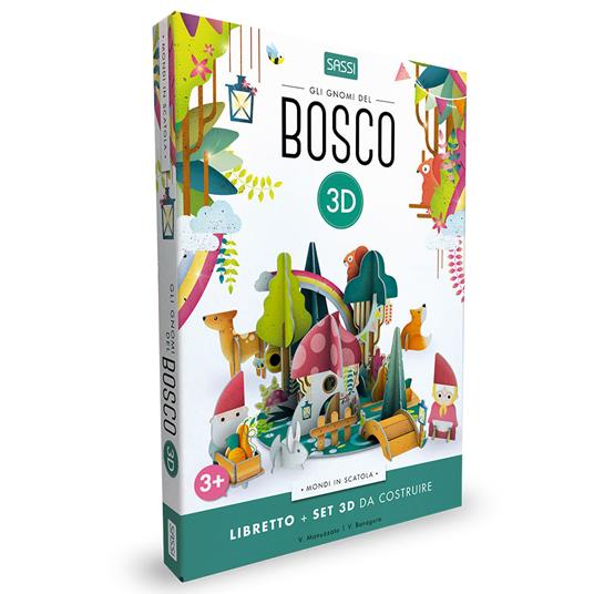 Gli gnomi del bosco 3D. Ediz. a colori - Valentina Bonaguro,Valentina Manuzzato - copertina