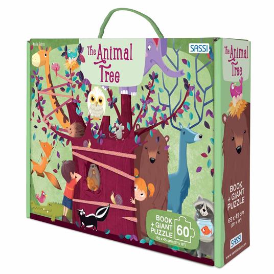 The animal tree. Ediz. a colori. Con puzzle - Nadia Fabris,Valentina Bonaguro - copertina