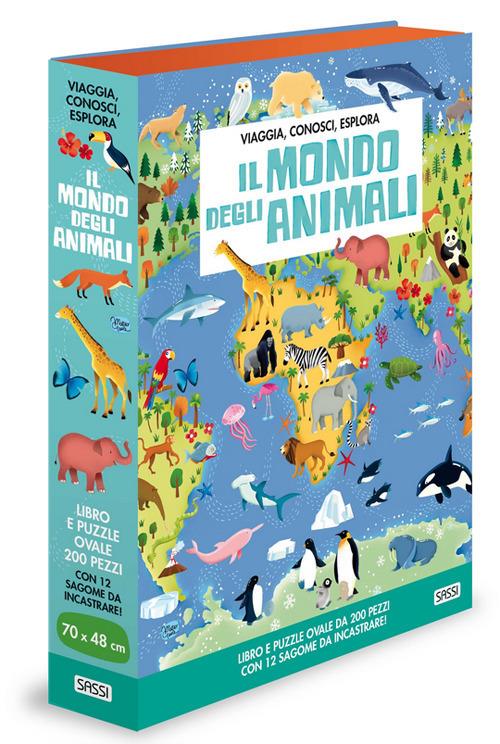 Il mondo degli animali. Viaggia, conosci, esplora. Ediz. a colori. Con puzzle - Matteo Gaule,Irena Trevisan,Ester Tomè - copertina