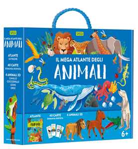 Image of Il mega atlante degli animali. Ediz. a colori. Con puzzle. Con 40 Carte