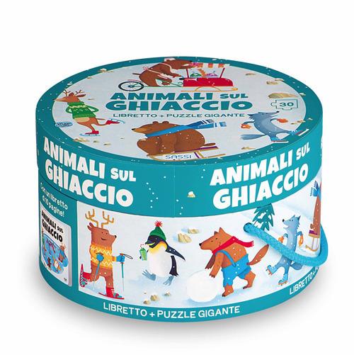 Animali sul ghiaccio. Ediz. a colori. Con puzzle - Matteo Gaule,Ester Tomè - copertina