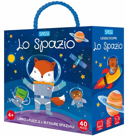 Lo spazio. Q-box. Ediz. a colori. Con 10 figure spaziali. Con puzzle - Matteo Gaule - copertina