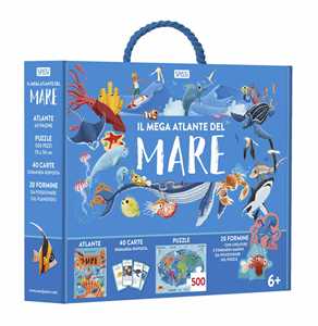 Image of Il mega atlante del mare. Ediz. a colori. Con 20 formine. Con puzzle. Con 40 Carte