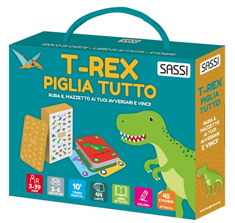 Carte da gioco. T-rex piglia tutto