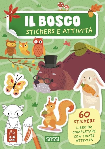 Il bosco. Stickers e attività. Ediz. illustrata - Roberta Marcolin - copertina