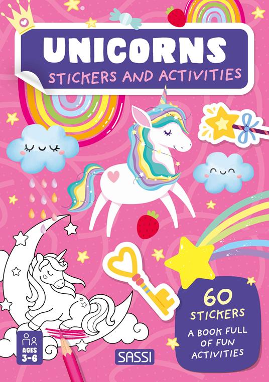 Unicorns. Stickers and activities. Ediz. illustrata - copertina