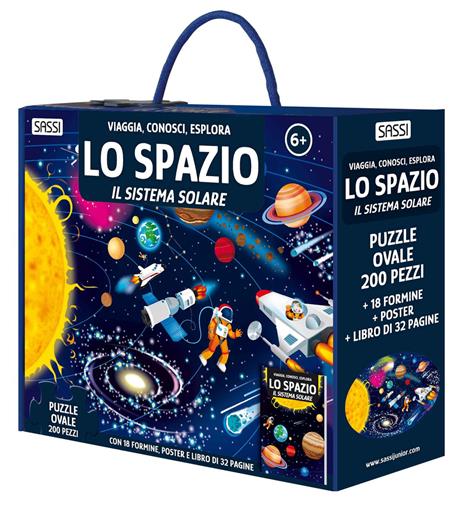 Lo spazio. Il sistema solare. Viaggia, conosci, esplora. Ediz. a colori. Con 18 formine. Con puzzle ovale. Con Poster - Matteo Gaule,Nadia Fabris - copertina