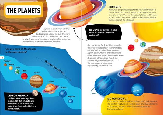 Space. The solar system. Travel, learn and explore. Libro puzzle. Ediz. a colori. Con oval puzzle. Con 18 special figures. Con Poster - Matteo Gaule,Nadia Fabris - 4