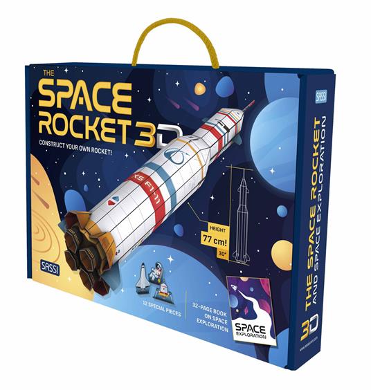 The space rocket 3D. Construct your own rocket! Ediz. a colori. Con modellino - Ester Tomè,Alberto Borgo,Francesco Legimi - copertina