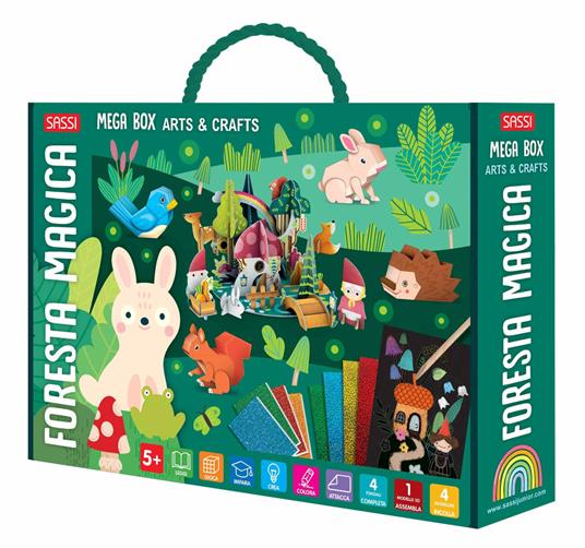 La foresta magica. Mega box arts & crafts. Ediz. a colori. Con Gioco - Ester Tomè - copertina