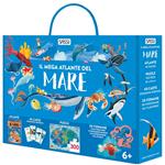 Il mega atlante del mare. Ediz. a colori. Con 40 carte. Con 20 formine. Con puzzle