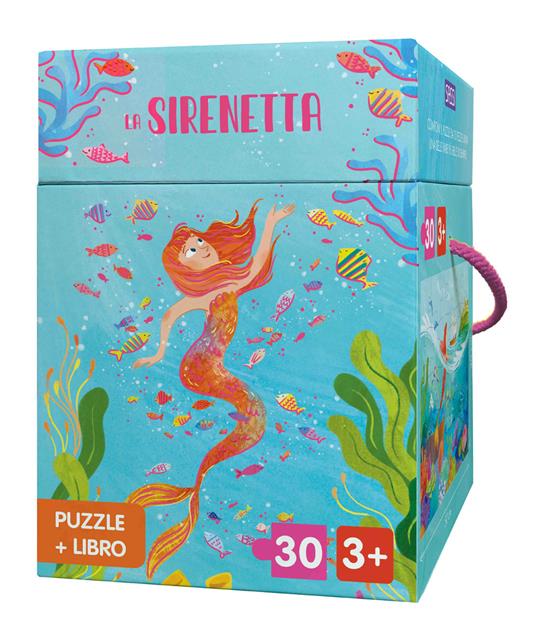 La sirenetta. Puzzle e libro. Ediz. a colori. Con puzzle - Roberta Marcolin - copertina