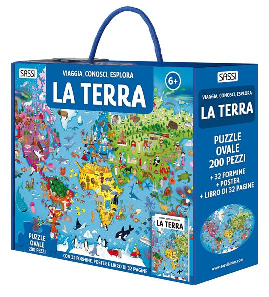 La Terra. Viaggia, conosci, esplora. Nuova ediz. Con formine. Con puzzle ovale. Con Poster - Ester Tomè - copertina