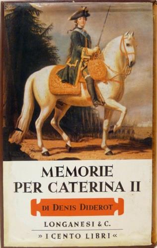 Memorie per Caterina II - Denis Diderot - copertina