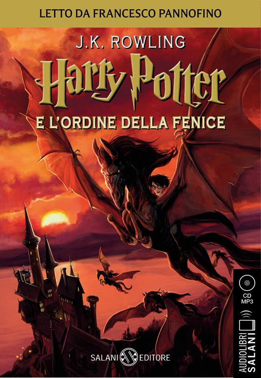 Harry Potter e l'Ordine della Fenice letto da Francesco Pannofino. Audiolibro. CD Audio formato MP3 - J. K. Rowling - copertina