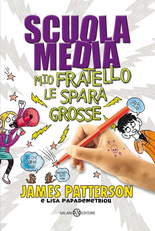 Scuola media. Mio fratello le spara grosse - James Patterson,Lisa Papademetriou - copertina