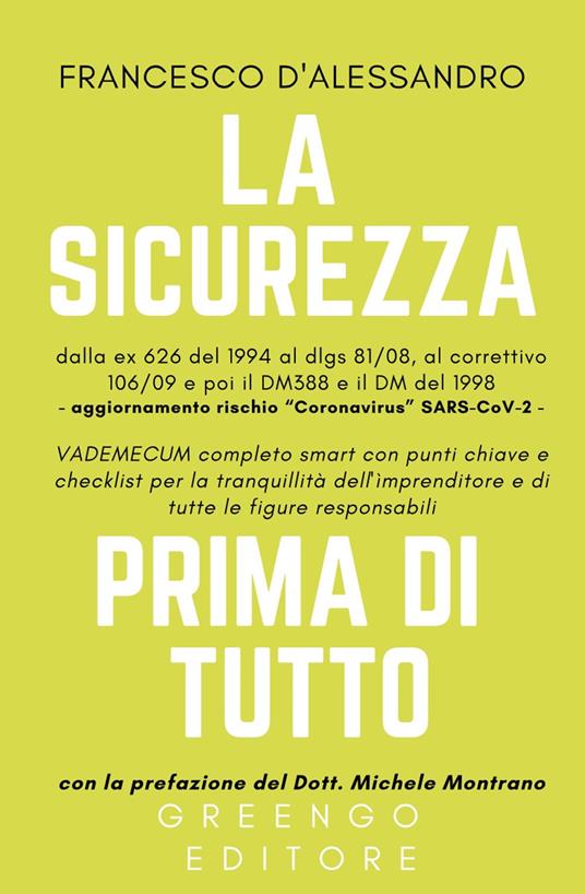 La sicurezza prima di tutto. Vademecum smart per l'imprenditore - Francesco D'Alessandro - copertina