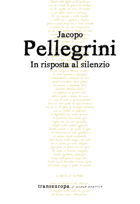 In risposta al silenzio - Jacopo Pellegrini - copertina
