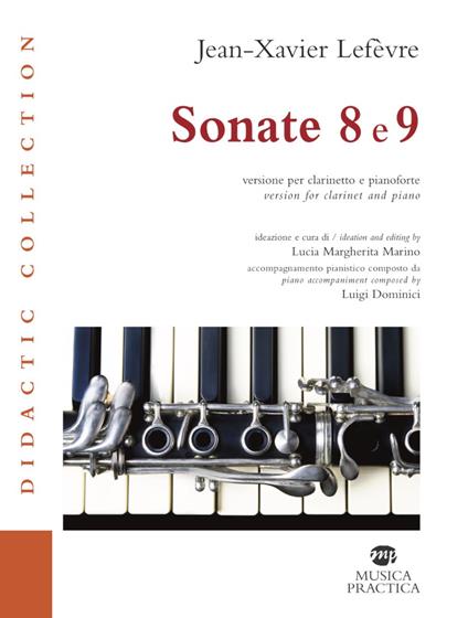 Sonate 8 e 9. Versione per clarinetto e pianoforte. Partitura e parte - Jean Xavier Lefèvre - copertina