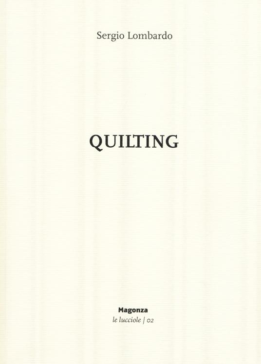 Quilting - Sergio Lombardo - copertina
