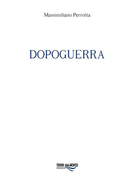 Dopoguerra - Massimiliano Perrotta - copertina