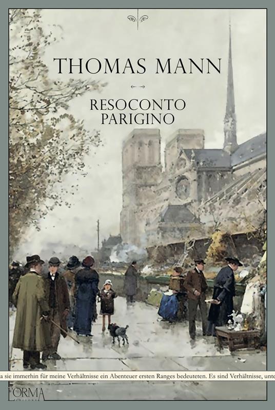 Resoconto parigino - Thomas Mann - copertina