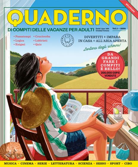 .it: Blackie Edizioni  Quaderno di Compiti delle Vacanze per Adulti  (Vol. 3) - Passatempo per Adulti - López Valle, Daniel, Fortúnez,  Cristóbal, Falcini, Dario - Libri