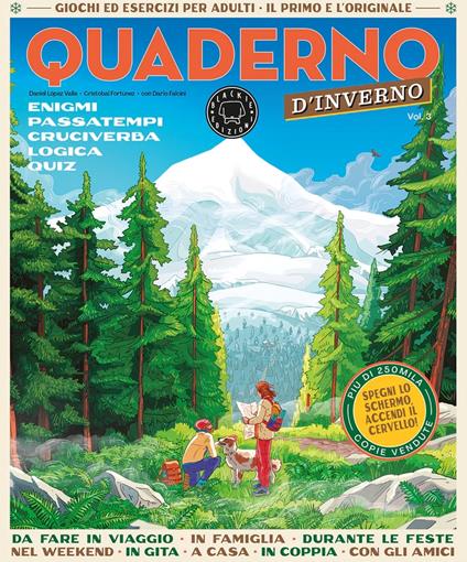 Quaderno d'inverno. Giochi ed esercizi per adulti - copertina