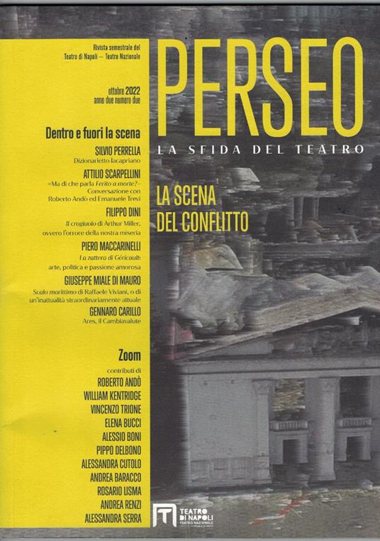 Perseo. La sfida del teatro (2022). Vol. 3: La scena del conflitto - copertina